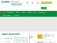 Tablet Screenshot of cse.sairam.edu.in