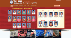 Desktop Screenshot of civil.sairam.edu.in