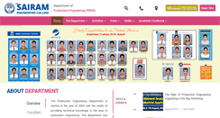 Desktop Screenshot of prod.sairam.edu.in