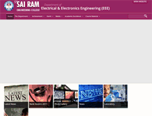 Tablet Screenshot of eee.sairam.edu.in